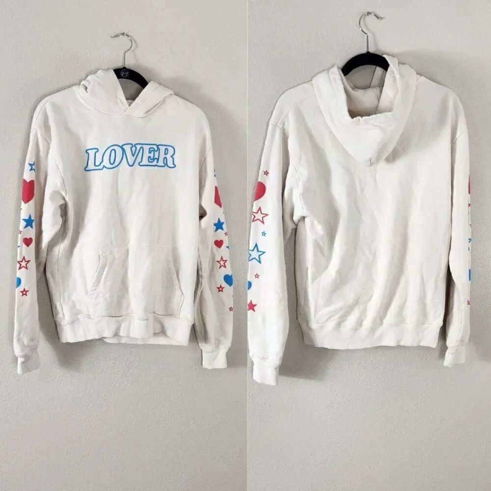 Bianca Chandon Lover Hoodie Cream Size Small Pullover